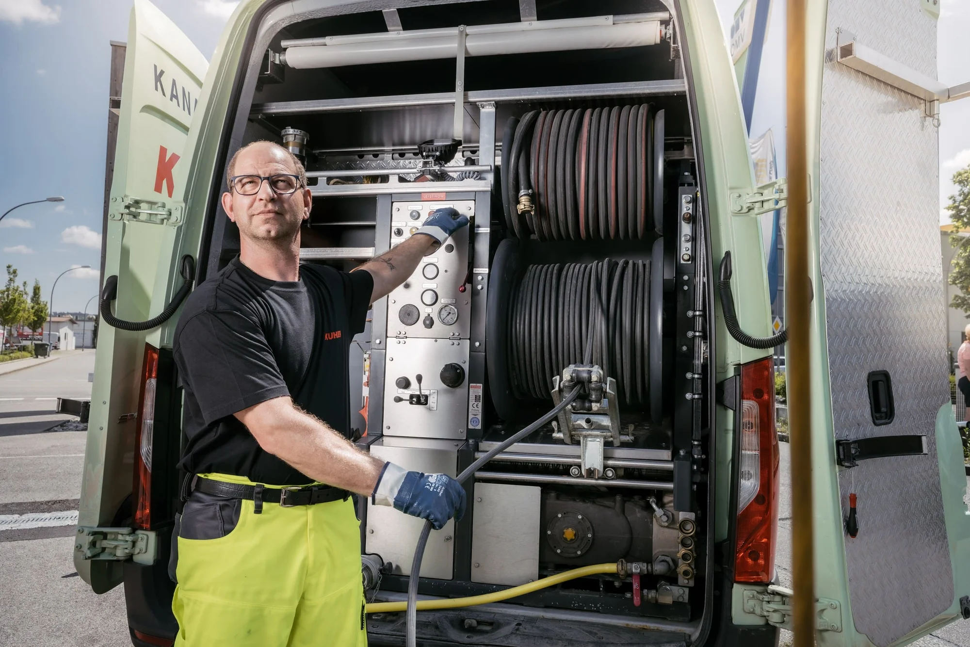 Saugbagger Kempten im Einsatz